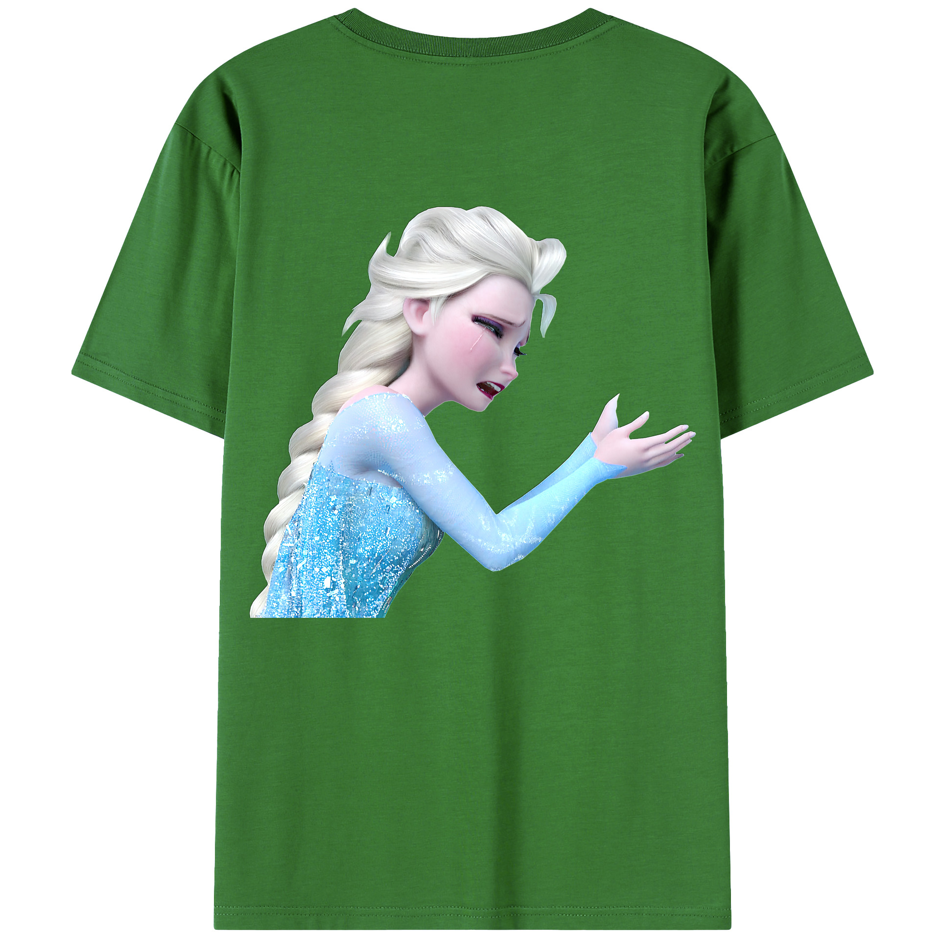 （画像用） アナと雪の女王 アンナ エルサ Frozen Anna Elsa レディース半袖Tシャツ(バックプリント)